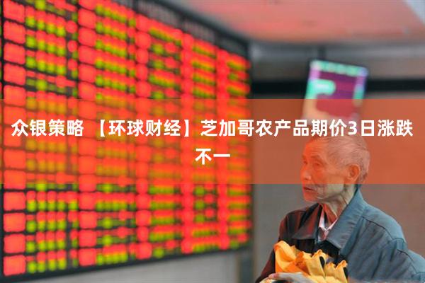 众银策略 【环球财经】芝加哥农产品期价3日涨跌不一