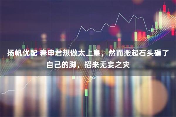 扬帆优配 春申君想做太上皇，然而搬起石头砸了自己的脚，招来无妄之灾